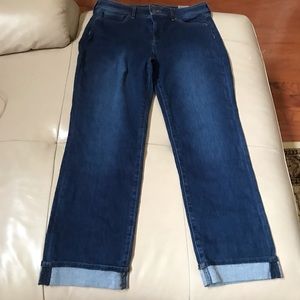 NYDJ Marilyn Straight Jeans, Size 10